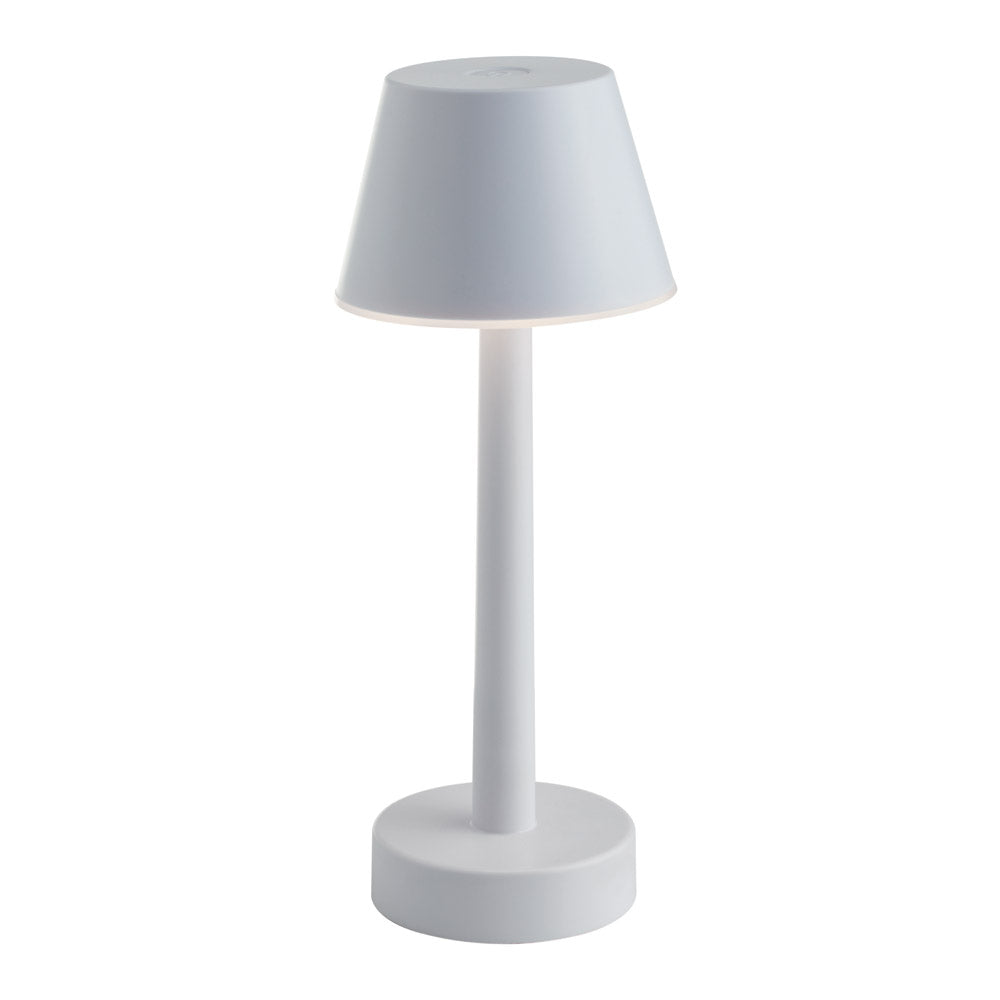 Lampada da Tavolo a Batteria Ricaricabile Led Colorata Grillo Sovil Colore: Bianco