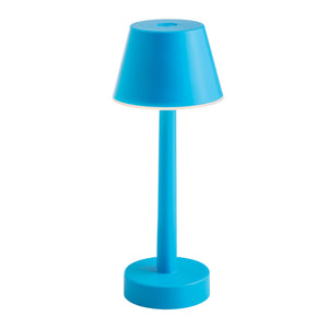 Lampada da Tavolo a Batteria Ricaricabile Led Colorata Grillo Sovil Colore: Azzurro