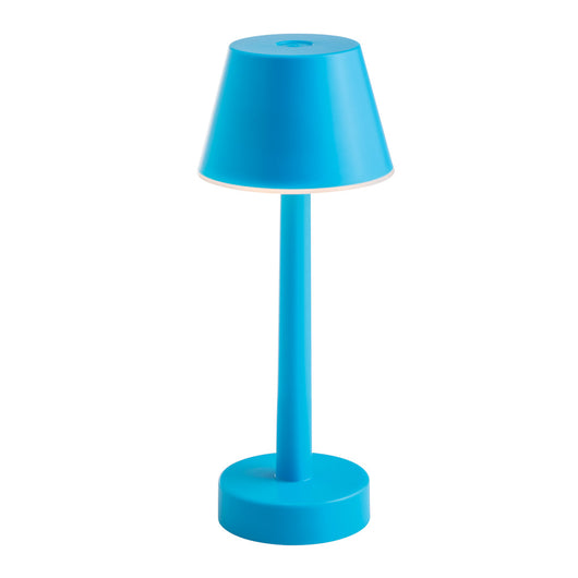 Lampada da Tavolo a Batteria Ricaricabile Led Colorata Grillo Sovil Colore: Azzurro