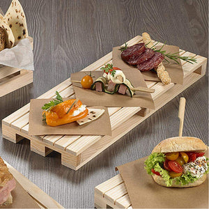 Tagliere a Forma di Pallet in Legno Pedana 15 x 20 cm Antipasti Affettati Salumi