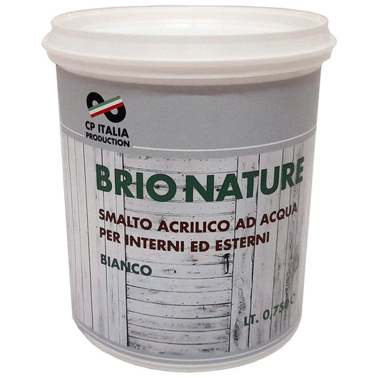 6pz smalto lucido all'acqua brionature bianco lt.0,750 5748