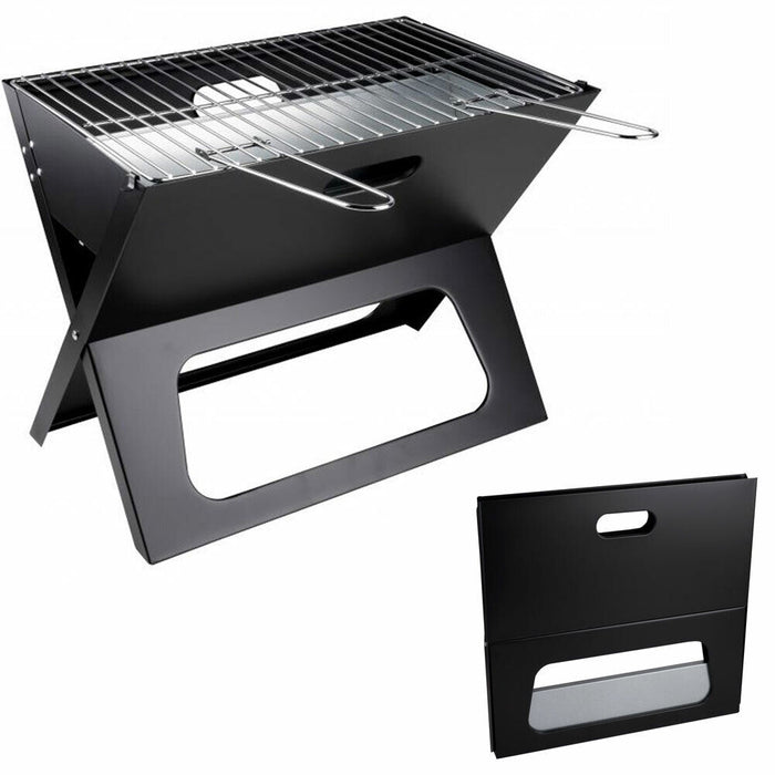 Barbecue Bistecchiera Pieghevole Portatile Richiudibile 46x28x36 BBQ Griglia