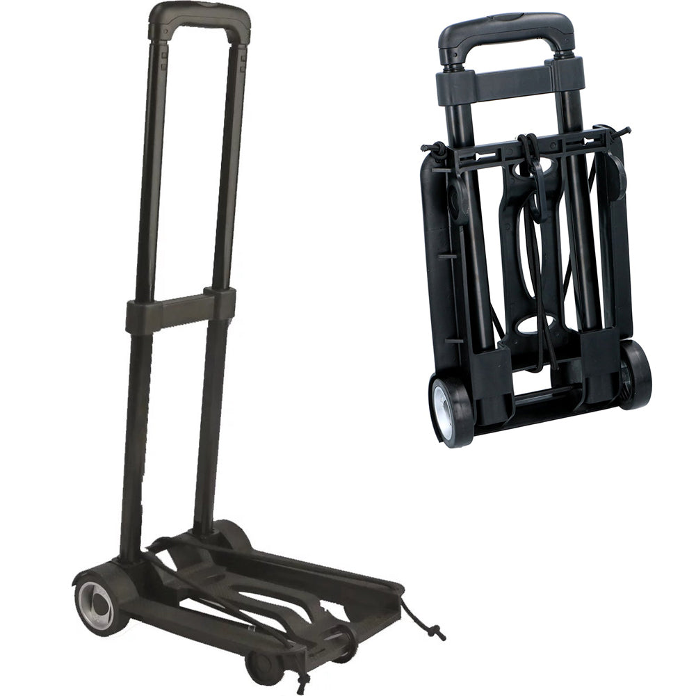 Carrello Pieghevole Porta Valigie Maniglia Estensibile Portata 40 kg Portapacchi