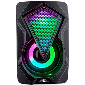 Kit Subwoofer Casse Speaker Gaming Aux USB Bluetooth Altoparlanti con Luci RGB