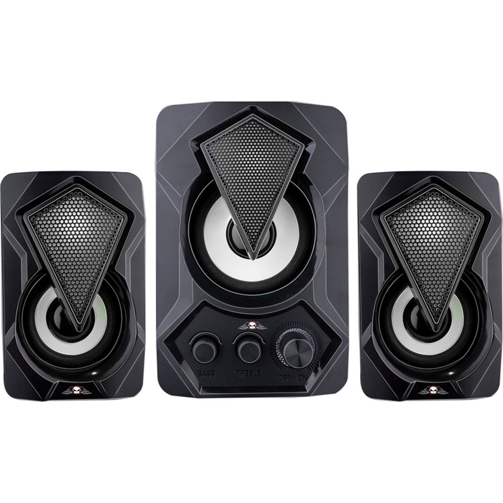 Kit Subwoofer Casse Speaker Gaming Aux USB Bluetooth Altoparlanti con Luci RGB