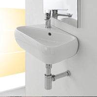 Lavandino Sospeso in Ceramica Lavabo Piccolo per Bagno Lavanderia