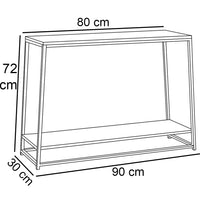 Consolle per Ingresso Soggiorno Design Industrial Forma Trapezio Tavolino Stretto