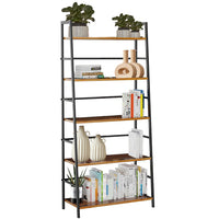 Scaffale 5 Livelli Industrial Libreria Unità di Mensole Multiuso 74x34x163 cm