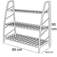 Scaffale Supporto per Piante e Vasi Scaffalatura in Metallo Interni e Esterni