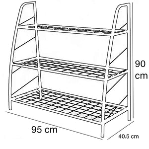 Scaffale Supporto per Piante e Vasi Scaffalatura in Metallo Interni e Esterni