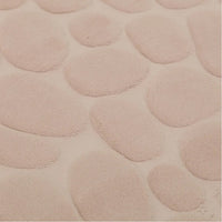 Tappeto da Bagno Antiscivolo Tappetino Microfibra Effetto Pietra 60x40cm Beige