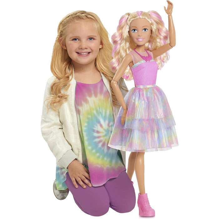 Barbie Bambola per Capelli Bionda Altezza 71 cm Gioco Giocattolo Idea Regalo