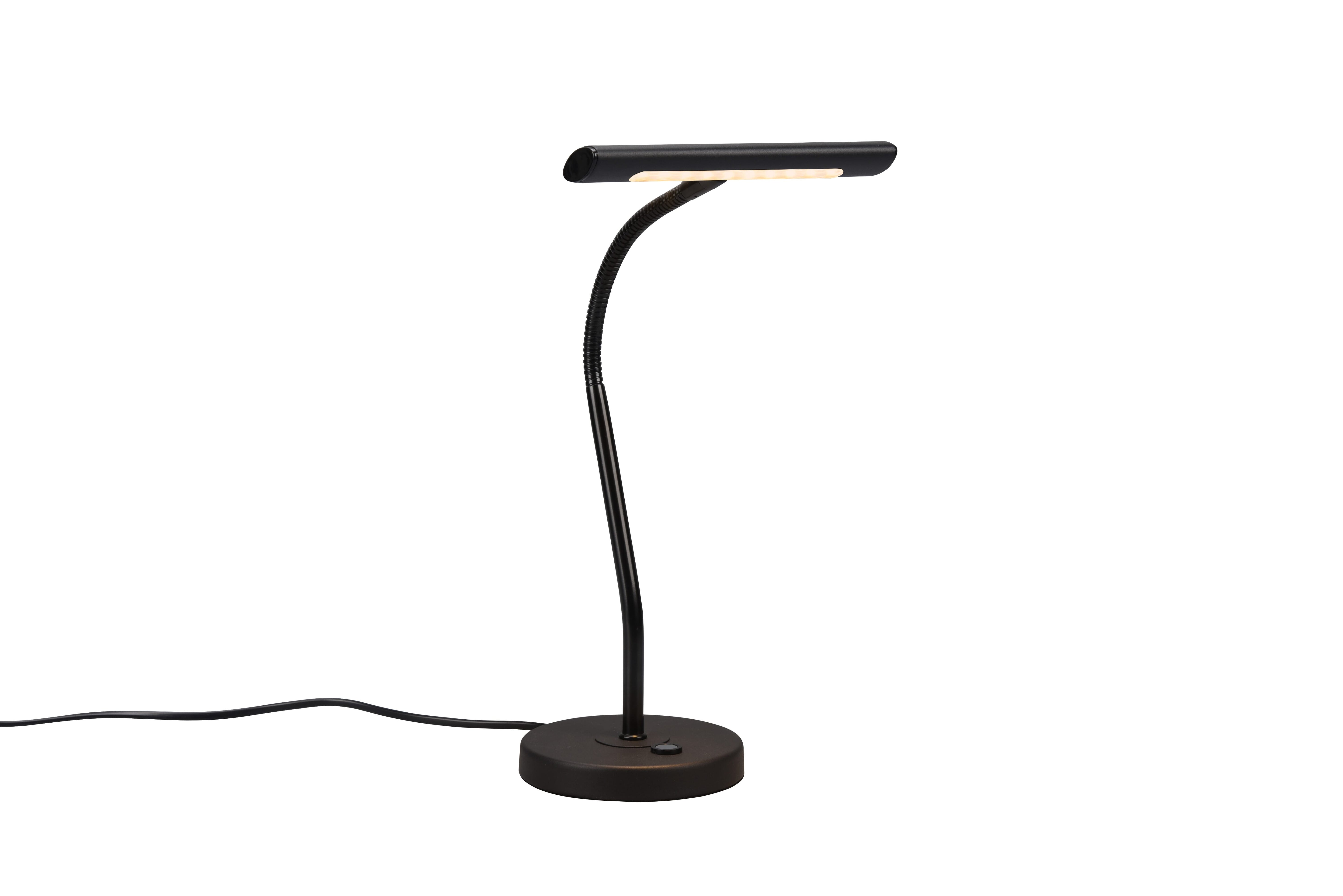 Lampada da tavolo LED c/flessibile Lione nero