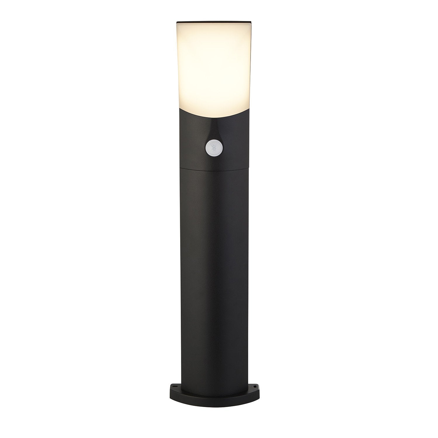 Paletto Sensore Copenaghen Alluminio Bianco Policarbonato Nero Led 10W 3000K