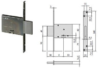 CISA SERRATURA 57013-60.00.30 INF. D.MAPPA X FERRO