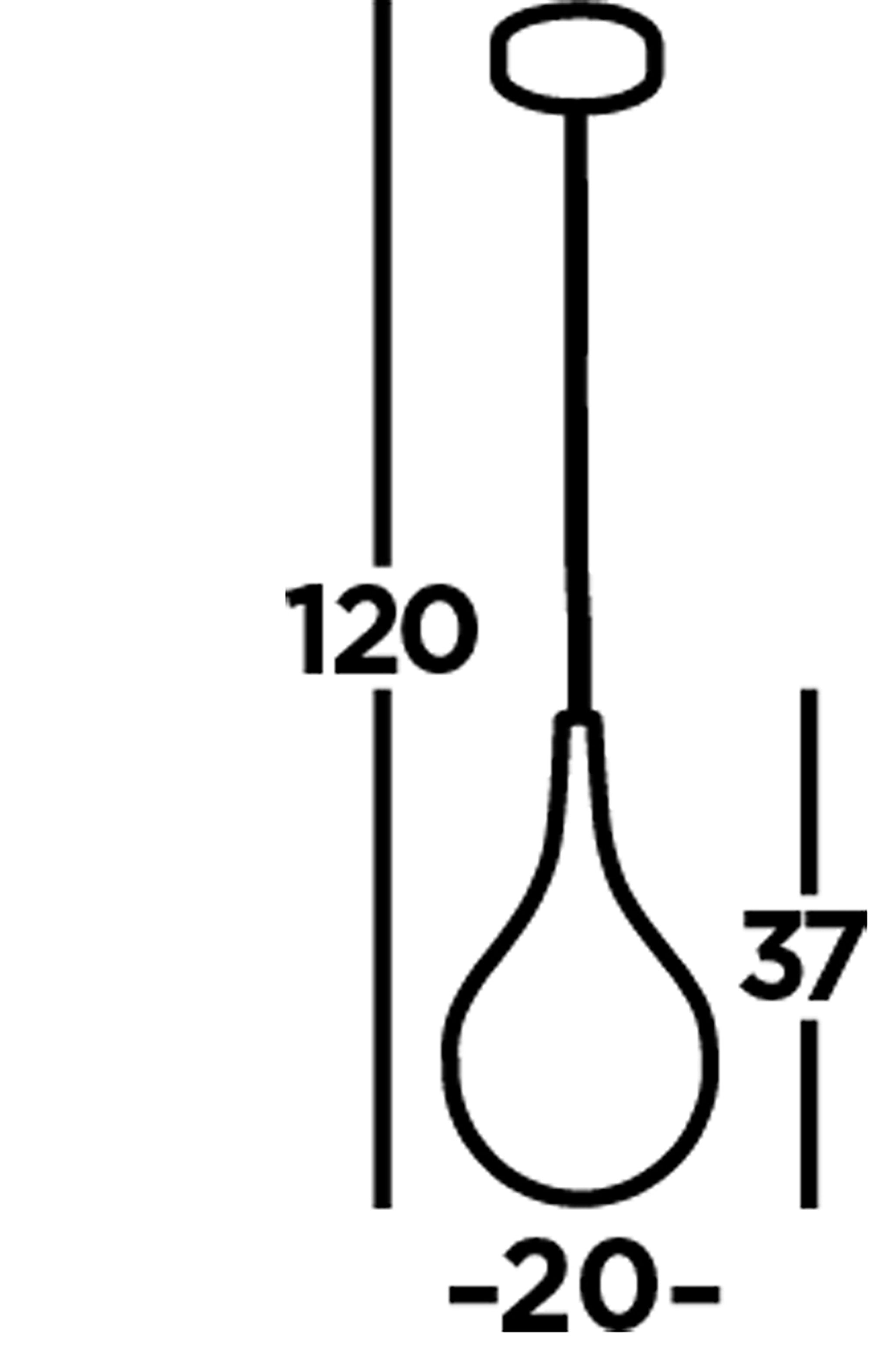 Lampadario Lacrima D'Onda Acciaio Cromo Policarbonato Trasparente Led 15W 4000K