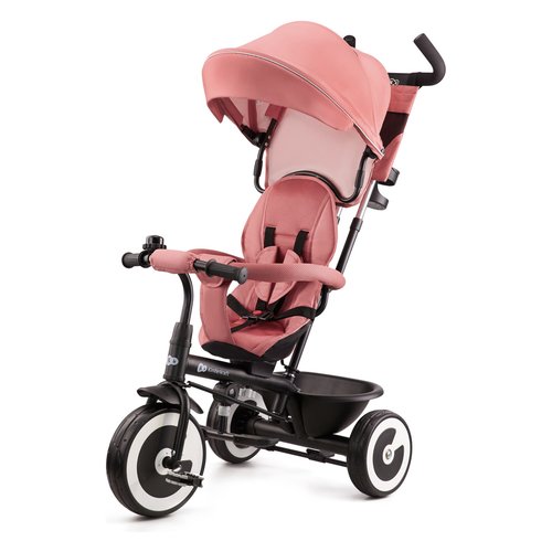 Triciclo kinderkraft krasto00pnk0000 aston passeggino 3 in 1 rose pink