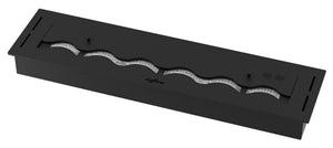 Bruciatore a Bioetanolo da Incasso 80x20x7,5 cm Black Burner 800 Nero