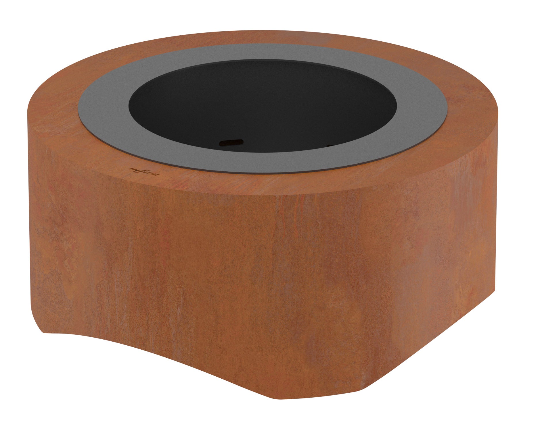 Braciere a Legna da Giardino ⌀70x30 cm in Acciaio Rivestimento Corten 700 Round Ruggine