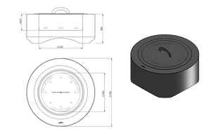 Braciere a Legna da Giardino ⌀70x30 cm in Acciaio Rivestimento Corten 700 Round Ruggine