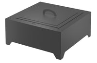 Braciere a Legna da Giardino 70x70x30 cm in Acciaio Black 700 Square Nero