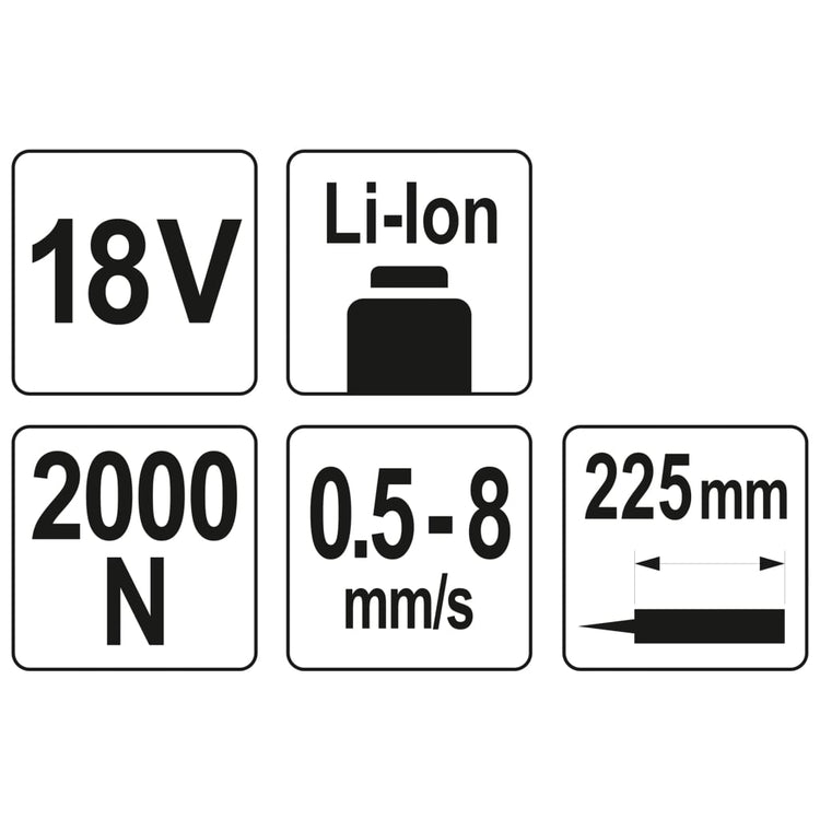 YATO Pistola per Sigillante senza Batteria 18V 434547