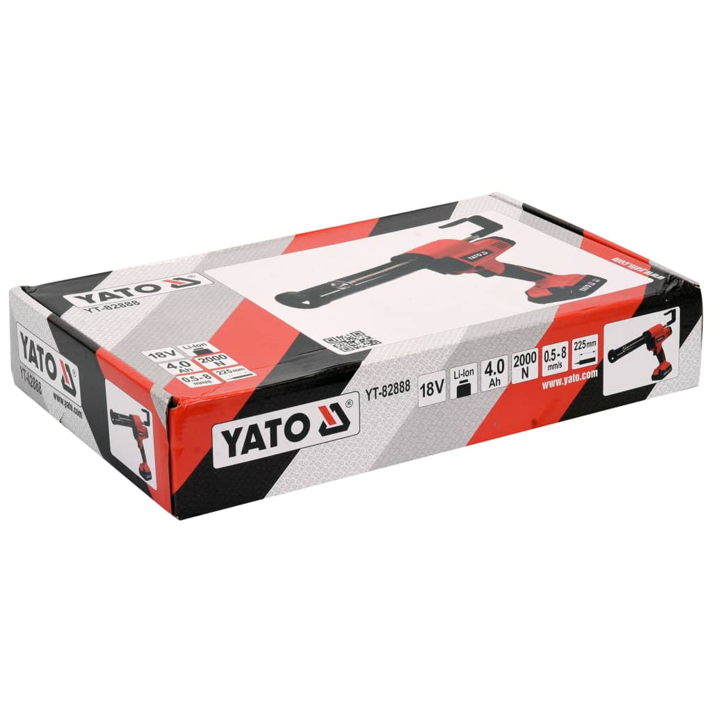 YATO Pistola per Sigillante con Batteria 4,0Ah Li-Ion 18V 434546