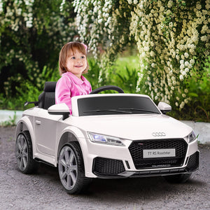 Macchina Elettrica per Bambini 12V con Licenza Audi TT Bianco