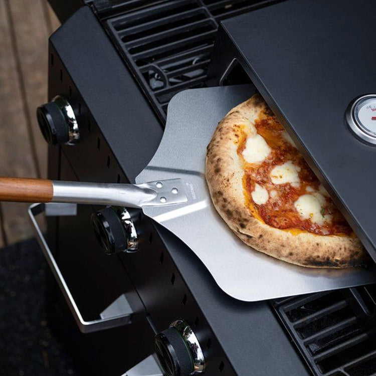 Pala Per Pizza Professionale Superficie In Alluminio 30,5 x 30cm Manico In Legno