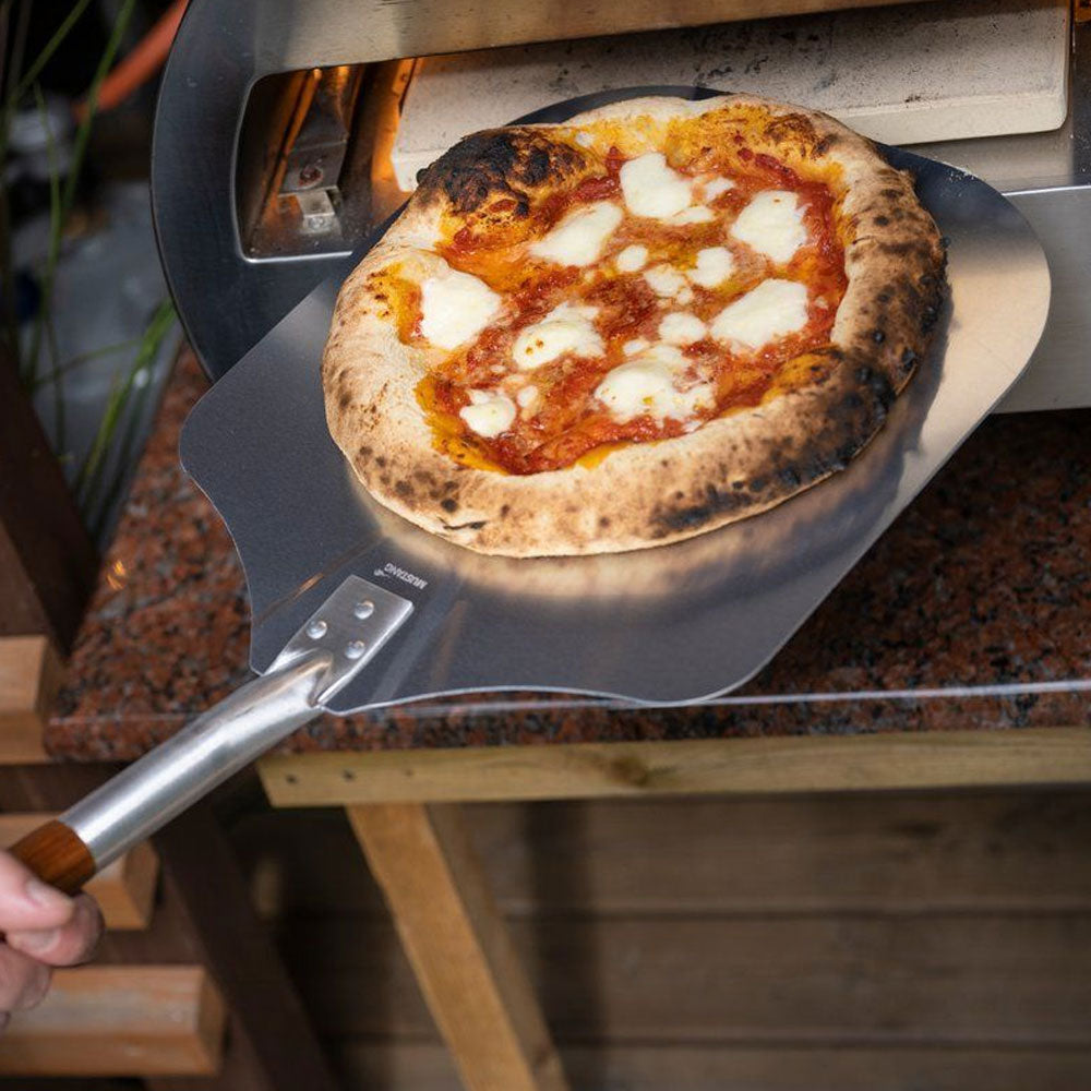 Pala Per Pizza Professionale Superficie In Alluminio 30,5 x 30cm Manico In Legno