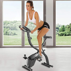 Cyclette Pieghevole Fitness Allenamento Cardio Spinning Bike Sedile Regolabile