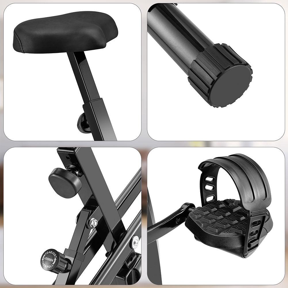 Cyclette Pieghevole Fitness Allenamento Cardio Spinning Bike Sedile Regolabile