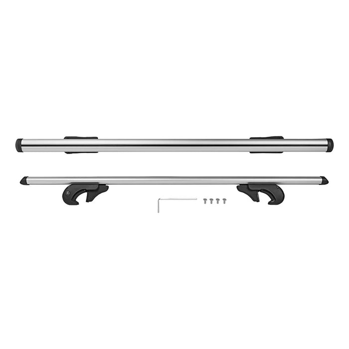 Set 2 Barre Portatutto Universali Per Auto Portapacchi Max 120cm Portata 70kg