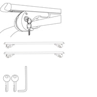 Set 2 Barre Portatutto Universali Per Auto Portapacchi Max 120cm Portata 70kg