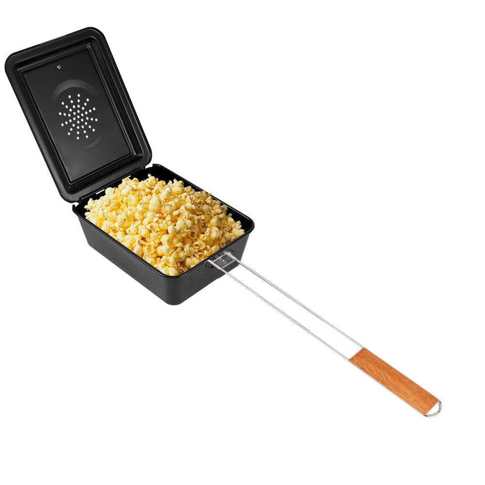 Padella Per Popcorn Popper Maker Grigliati Per Barbecue Country Style 18x75x7 cm