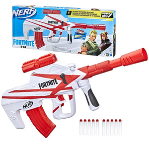 NERF Fucile Pistola Fortnite B-AR Motorized Dart Blaster 10 Elite