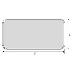 Sportello stagno bianco mm 600x355 per barca