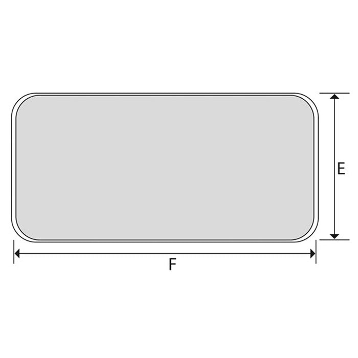 Sportello stagno bianco mm 600x355 per barca