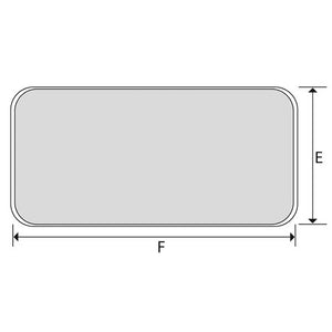 Sportello stagno bianco mm 375x370 per barca