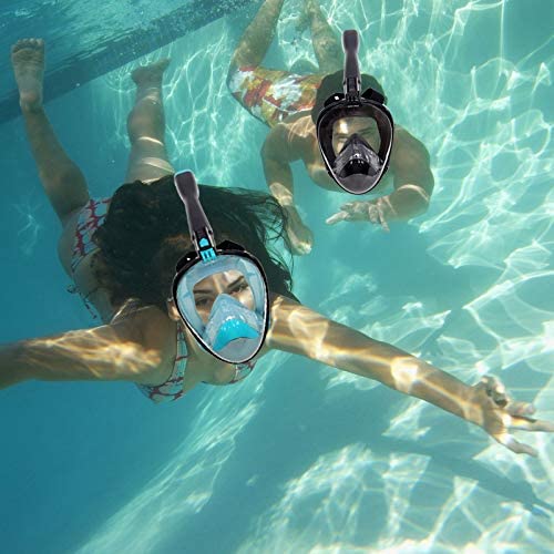 Scubagear vision mask taglia l-xl visione 180 gradi trasparente snorkeling