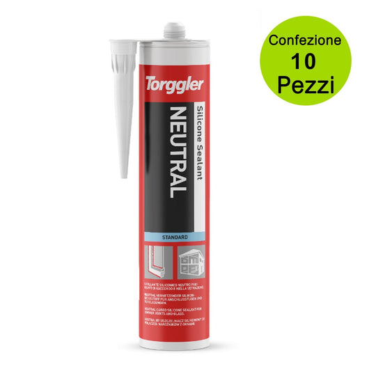 Multipack da 10 pz torggler silicone neutro trasparente 310-6188