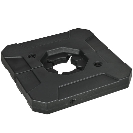 Basi per Ombrellone da Giardino 88,5x88,5x12 cm in HDPE Nero