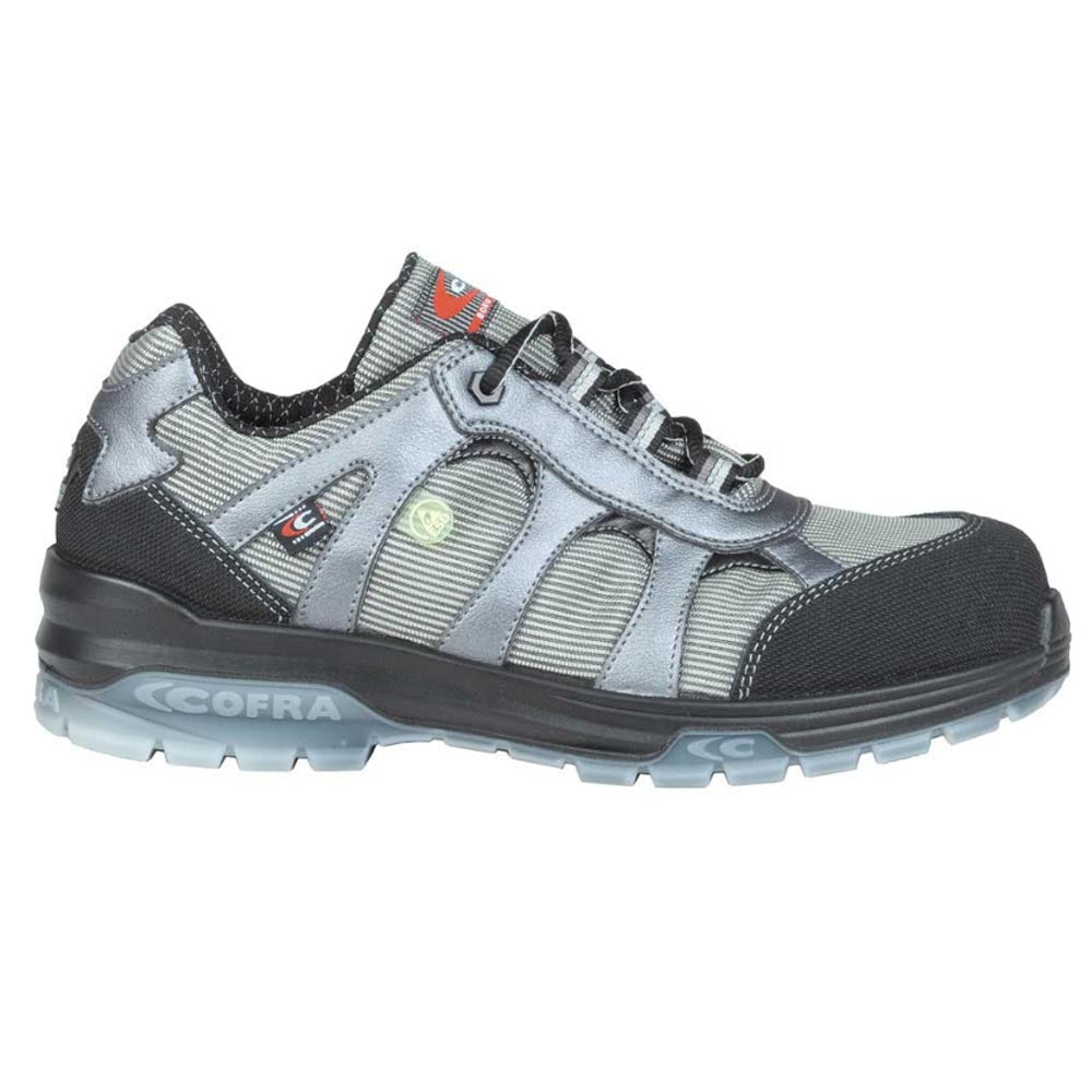 Scarpe antinfortunistiche cofra foxtrot grey s1p-esd numero 46