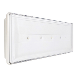 Beghelli stile+ lampada di emergenza led incasso colore bianco 11 watt 2h ip42