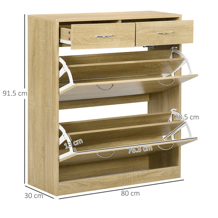 Mobile Scarpiera 80x30x91,5 cm in Truciolato Rovere