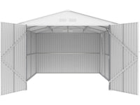 Habitat et Jardin Garage Metallo 18,56 m² Double Battante Acciaio Galvanizzato Antracite