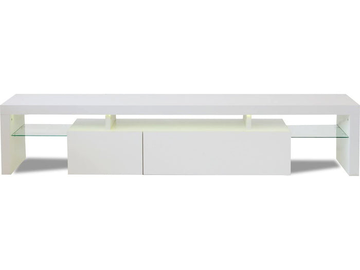 Mobile TV 187,5 cm Bianco con LED Habitat et Jardin