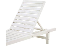 Habitat et Jardin Lettini da Giardino Legno Bianco Set di 2 194 cm