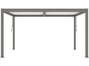 Habitat et Jardin Pergola Bioclimatica 300x400 cm Alluminio Taupe LED Integrati