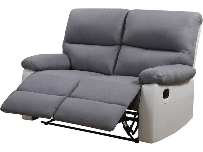 Habitat et Jardin Divano Relax 2 Posti 147cm Bianco/Grigio Chiaro